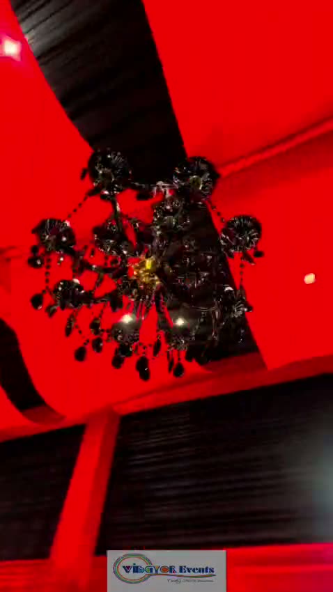 The Black Chandelier — Ceiling detail